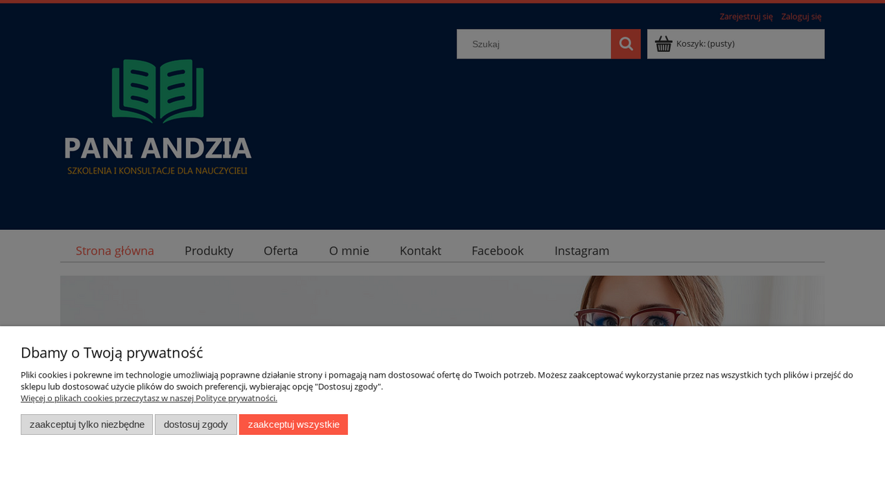Szkolenia, konsultacje dla nauczycieli, rady pedagogicznej | Pani Andzia cover