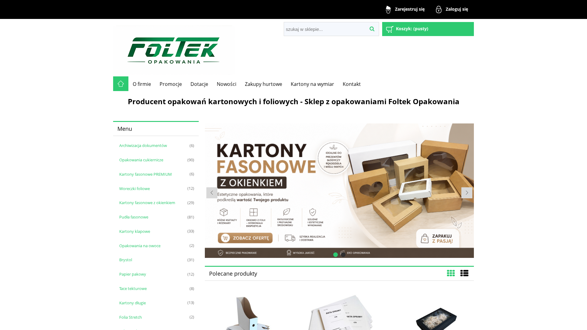 Producent opakowań kartonowychFoltek Opakowania cover