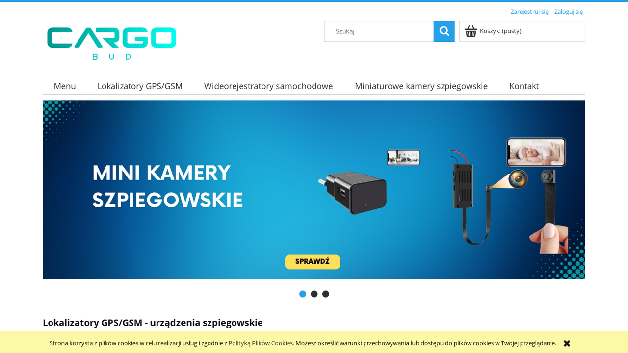Lokalizatory GPS/GSM - urządzenia szpiegowskie | Sklep internetowy Cargo-Bud cover